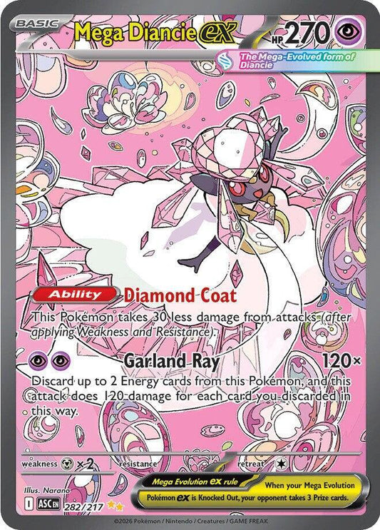 Mega Diancie ex 282/217 (ME: Ascended Heroes)  - Holofoil