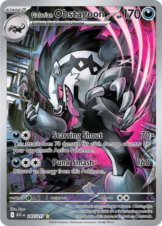 Galarian Obstagoon 245/217 (ME: Ascended Heroes)  - Holofoil