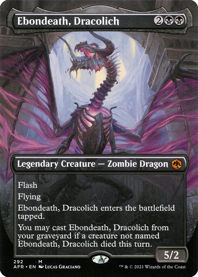 Ebondeath, Dracolich 292/281 (Adventures in the Forgotten Realms)  - Foil