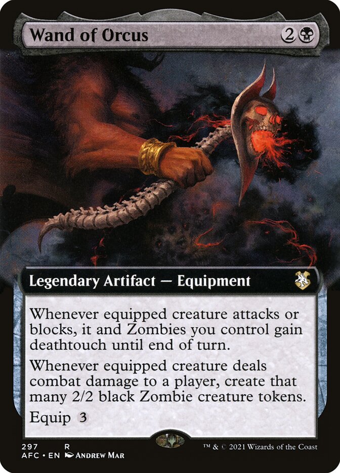 Wand of Orcus Extended Art 297 (Commander: Adventures in the Forgotten Realms) 