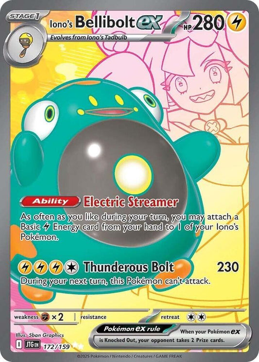 Iono's Bellibolt ex 172/159 (SV09: Journey Together)  - Holofoil