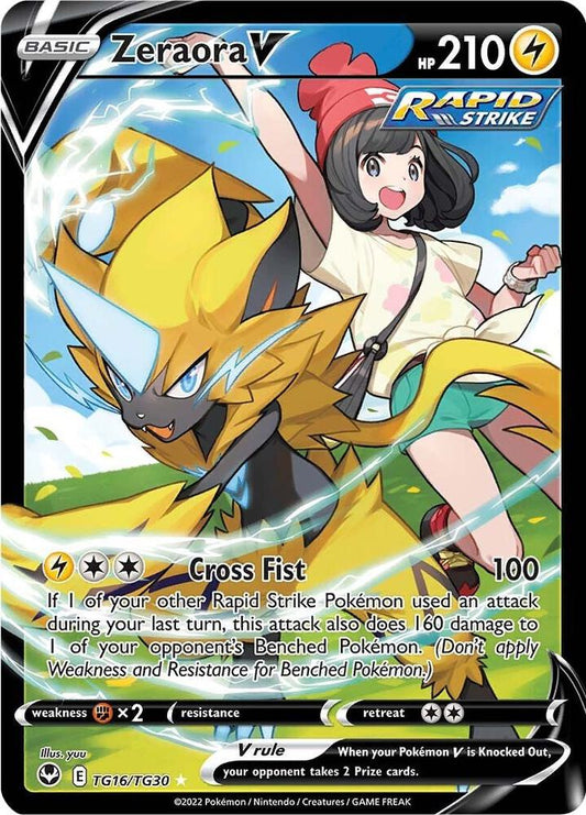 Zeraora V TG16/TG30 (SWSH12: Silver Tempest Trainer Gallery)  - Holofoil