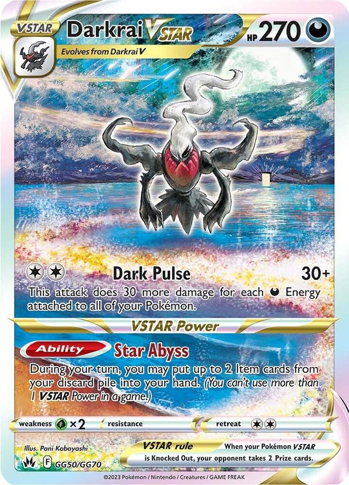 Darkrai VSTAR GG50/GG70 (SWSH: Crown Zenith: Galarian Gallery)  - Holofoil