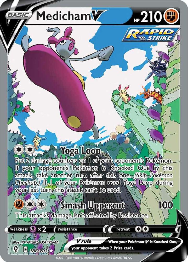 Medicham V 186/203 (SWSH07: Evolving Skies)  - Holofoil