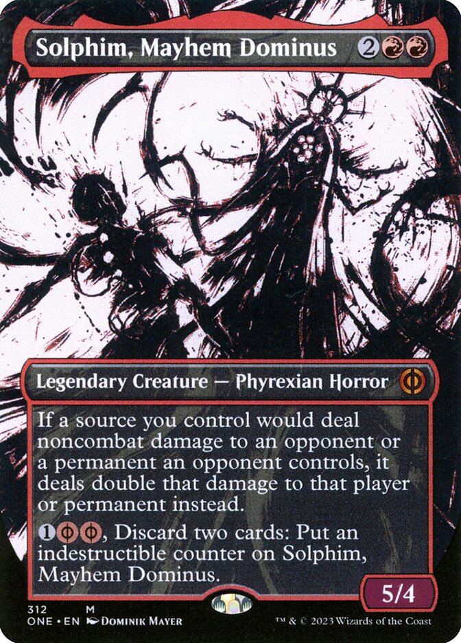 Solphim, Mayhem Dominus 312 (Phyrexia: All Will Be One)  - Borderless Foil