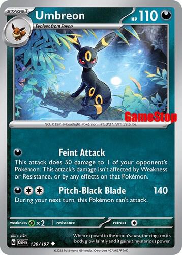 Umbreon GameStop Exclusive 130/197 (Miscellaneous Cards & Products)  - Reverse Holofoil