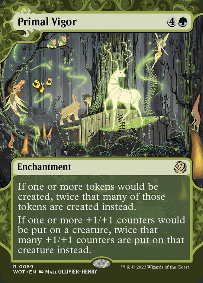 Primal Vigor 59 (Wilds of Eldraine: Enchanting Tales)  - Showcase