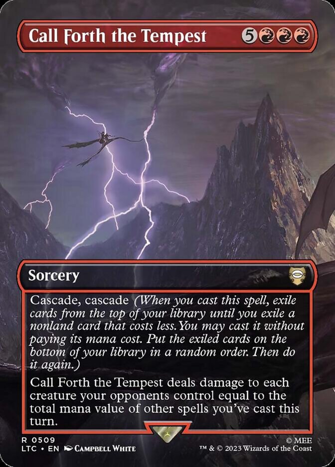 Call Forth the Tempest 509 (Commander: The Lord of the Rings: Tales of Middle-earth)  - Borderless Foil