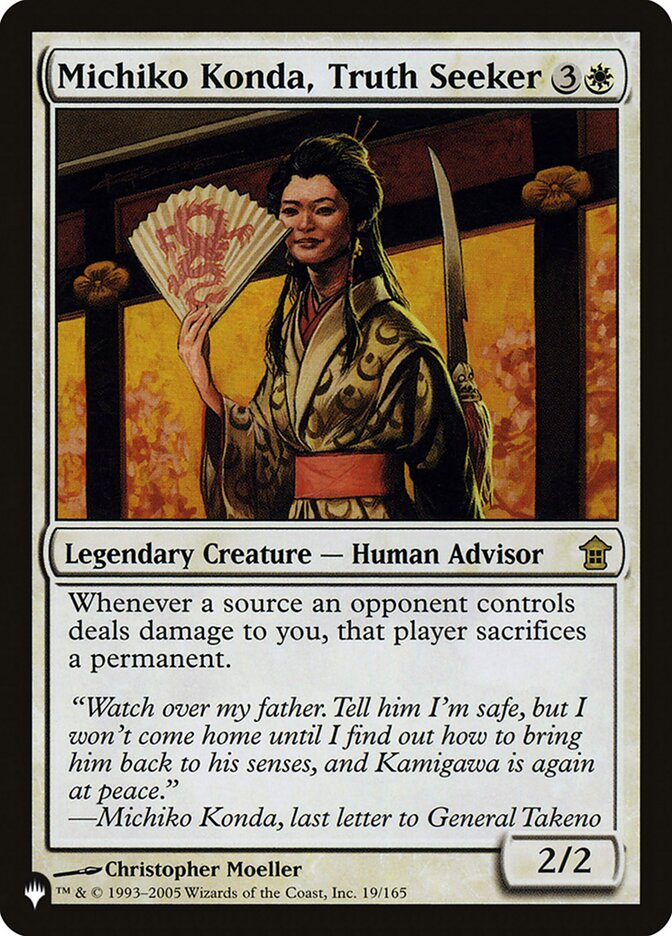 Michiko Konda Truth Seeker 19/165 (The List Reprints) 