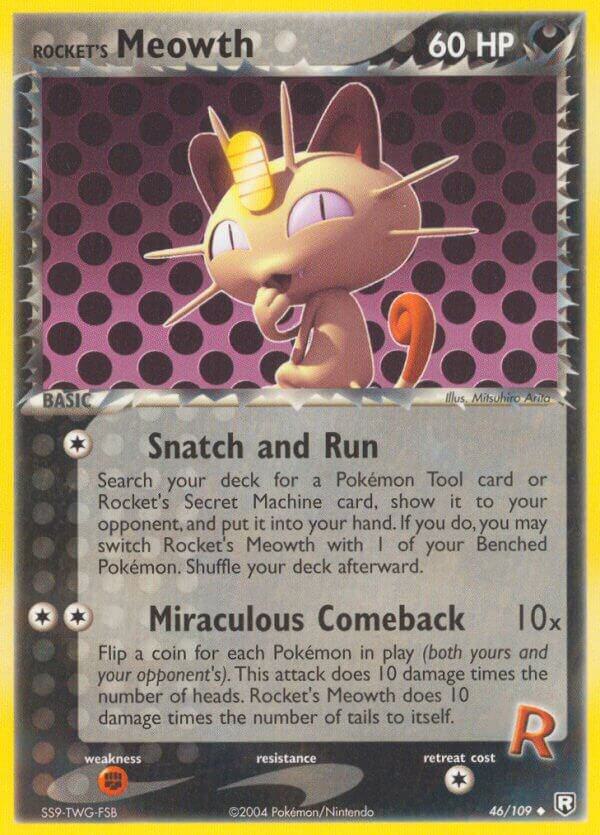 Rockets Meowth 46/109 (EX Team Rocket Returns) 