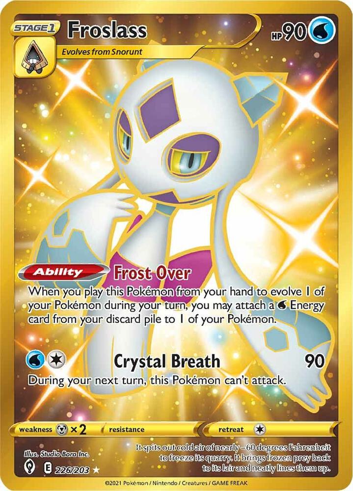 Froslass Secret 226/203 (SWSH07: Evolving Skies)  - Holofoil
