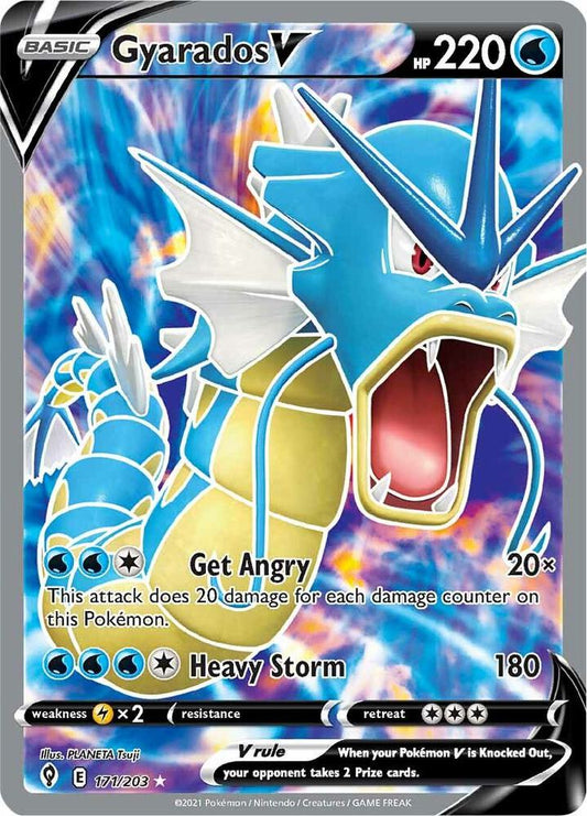 Gyarados V 171/203 (SWSH07: Evolving Skies)  - Holofoil