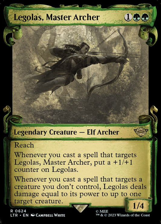 Legolas, Master Archer 624 (Universes Beyond: The Lord of the Rings: Tales of Middle-earth)  - Showcase Scroll