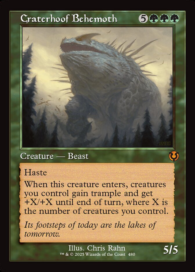 Craterhoof Behemoth 480 (Innistrad Remastered)  - Retro Foil