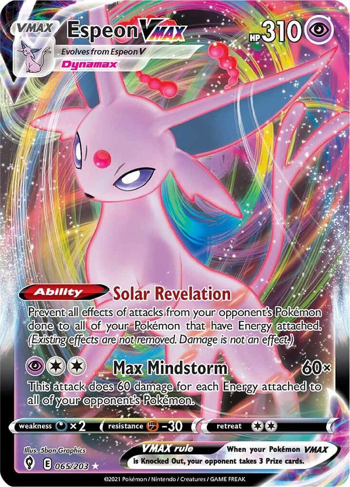 Espeon VMAX 065/203 (SWSH07: Evolving Skies)  - Holofoil