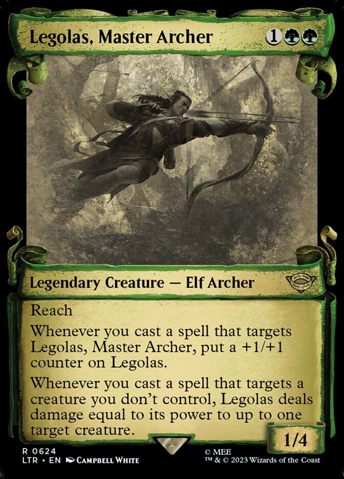 Legolas, Master Archer 624 (Universes Beyond: The Lord of the Rings: Tales of Middle-earth)  - Showcase Scroll