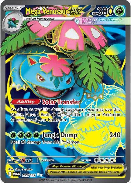 Mega Venusaur ex 155/132 (ME01: Mega Evolution)  - Holofoil
