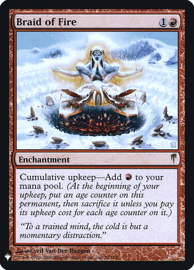 Braid of Fire CSP-78/5075 (The List Reprints)  - Foil