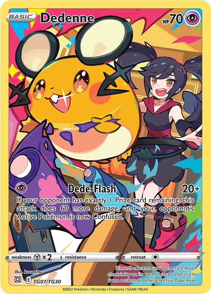 Dedenne TG07/TG30 (SWSH09: Brilliant Stars Trainer Gallery)  - Holofoil