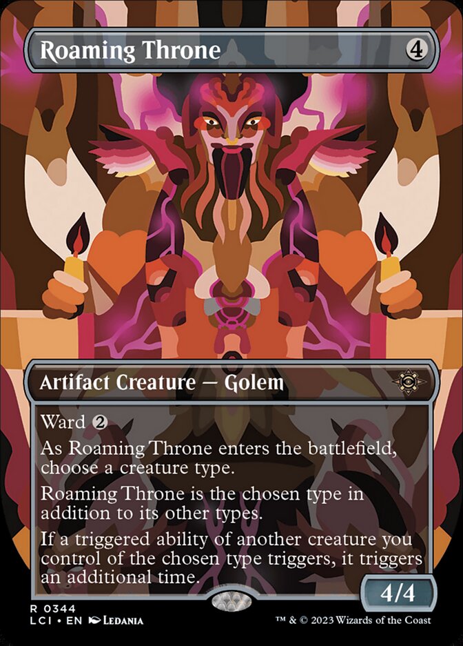 Roaming Throne 344 (The Lost Caverns of Ixalan)  - Borderless