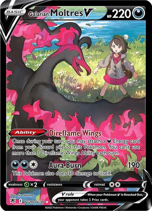 Galarian Moltres V TG20/TG30 (SWSH10: Astral Radiance Trainer Gallery)  - Holofoil