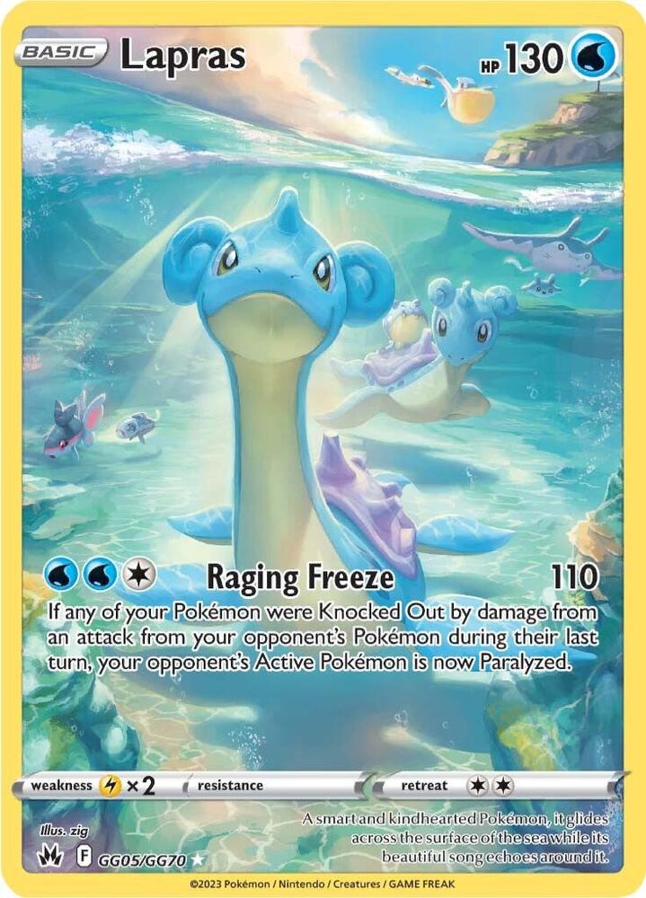Lapras GG05/GG70 (SWSH: Crown Zenith: Galarian Gallery)  - Holofoil