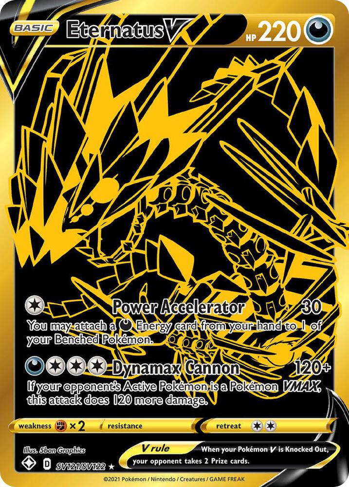 Eternatus V SV121/SV122 (Shining Fates: Shiny Vault)  - Holofoil