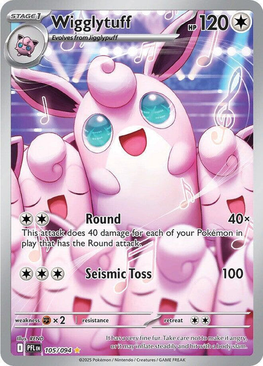 Wigglytuff 105 094 105/094 (ME02: Phantasmal Flames)  - Holofoil
