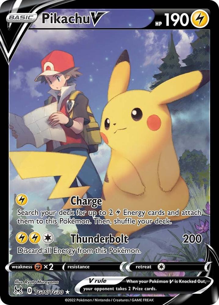 Pikachu V TG16/TG30 (SWSH11: Lost Origin Trainer Gallery)  - Holofoil