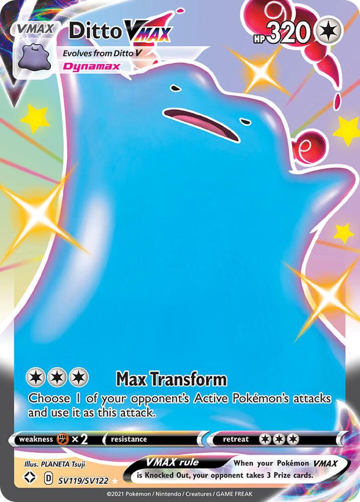 Ditto VMAX SV119/SV122 (Shining Fates: Shiny Vault)  - Holofoil
