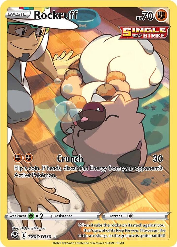 Rockruff TG07/TG30 (SWSH12: Silver Tempest Trainer Gallery)  - Holofoil