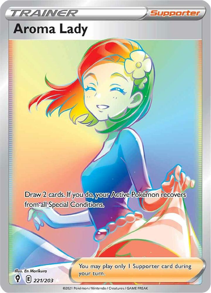 Aroma Lady Secret 221/203 (SWSH07: Evolving Skies)  - Holofoil