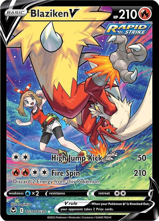 Blaziken V TG14/TG30 (SWSH12: Silver Tempest Trainer Gallery)  - Holofoil