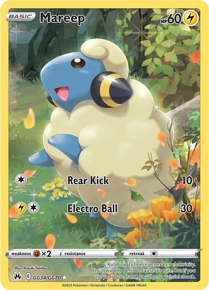 Mareep GG34/GG70 (Crown Zenith: Galarian Gallery)  - Holofoil