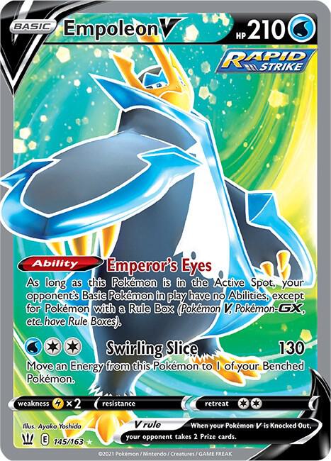 Empoleon V 145/163 (SWSH05: Battle Styles)  - Holofoil