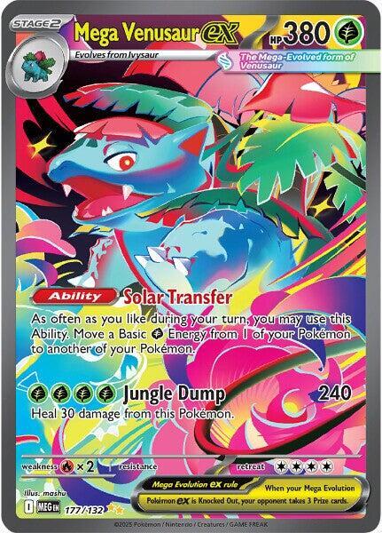 Mega Venusaur ex 177/132 (ME01: Mega Evolution)  - Holofoil