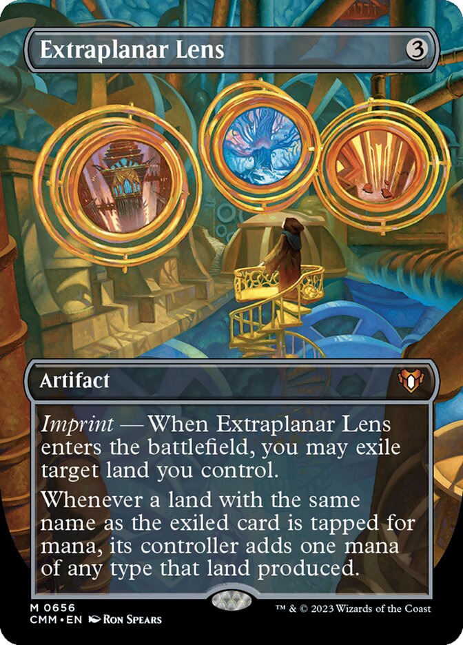 Extraplanar Lens 656 (Commander Masters)  - Borderless Foil