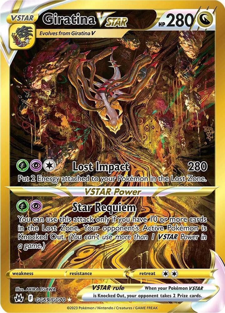 Giratina VSTAR Secret GG69/GG70 (Crown Zenith: Galarian Gallery)  - Holofoil