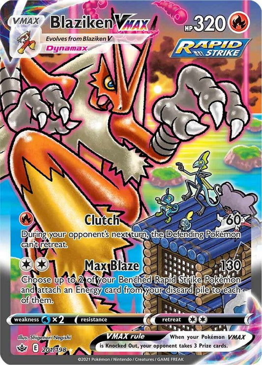 Blaziken VMAX 201/198 (SWSH06: Chilling Reign)  - Holofoil