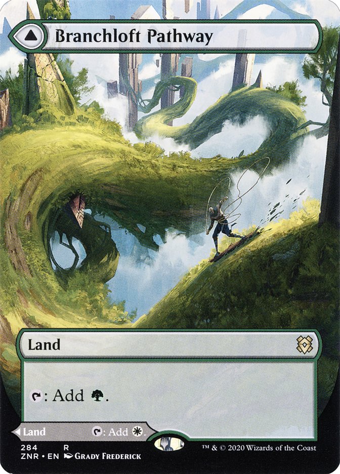 Branchloft Pathway // Boulderloft Pathway 284/280 (Zendikar Rising)  - Borderless