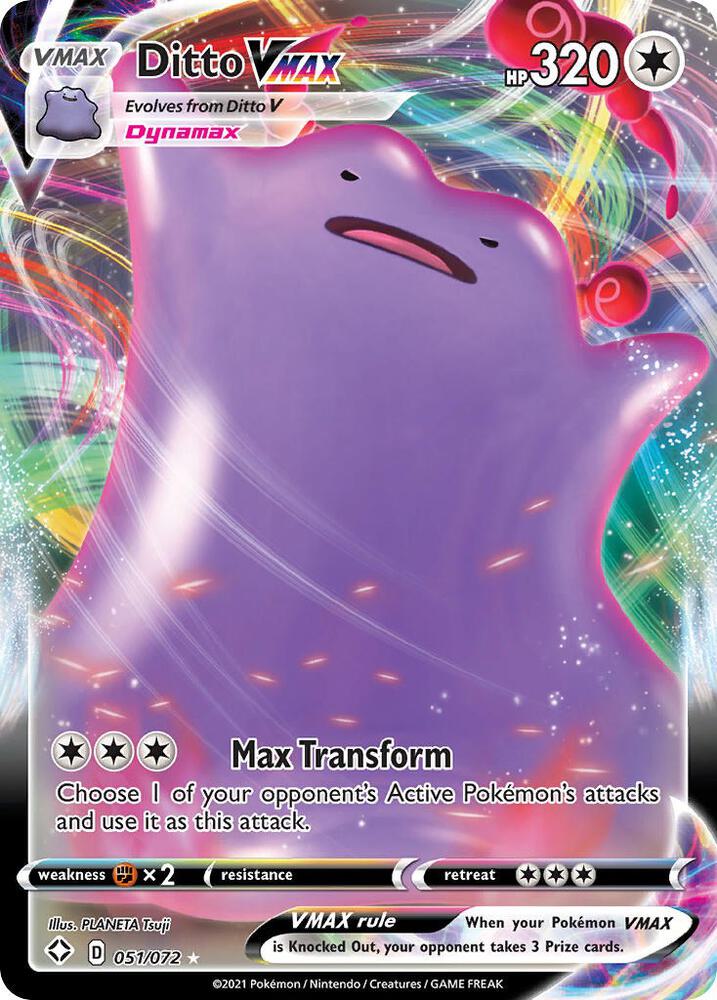 Ditto VMAX 051/072 (Shining Fates)  - Holofoil