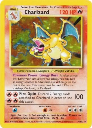 Charizard 004/102 (Base Set)  - Unlimited Holofoil