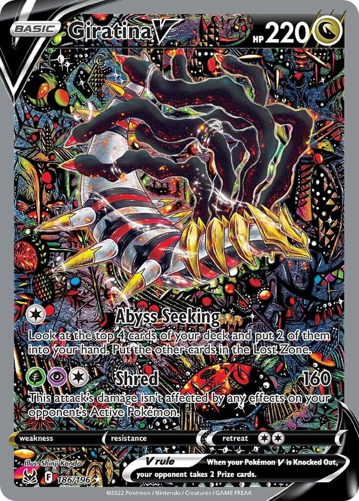 Giratina V 186/196 (SWSH11: Lost Origin)  - Holofoil