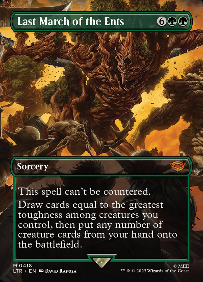 Last March of the Ents 418 (Universes Beyond: The Lord of the Rings: Tales of Middle-earth)  - Borderless Foil