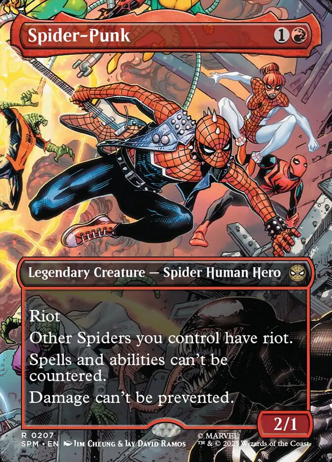 Spider-Punk 207/198 (Marvel's Spider-Man)  - Borderless Foil