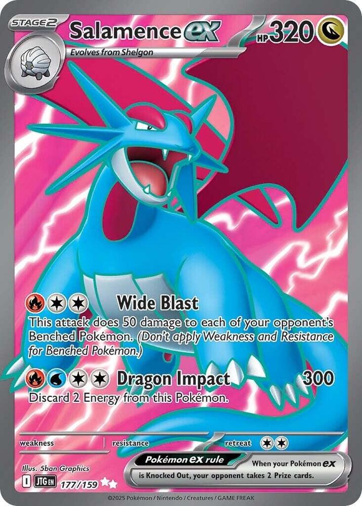 Salamence ex 177/159 (SV09: Journey Together)  - Holofoil