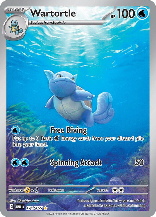 Wartortle 171/165 (SV: Scarlet & Violet 151)  - Holofoil