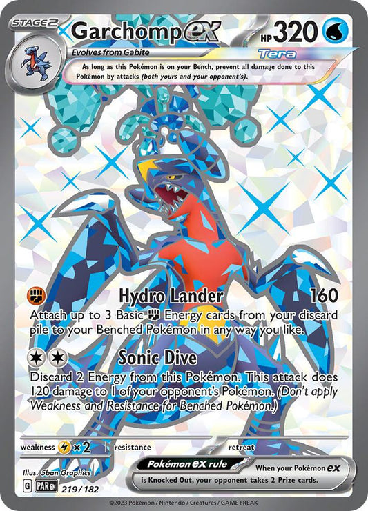 Garchomp ex 219/182 (SV04: Paradox Rift)  - Holofoil