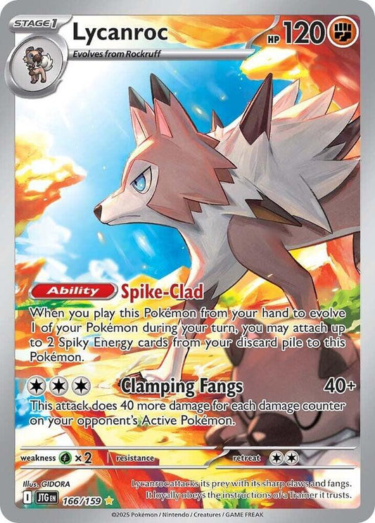 Lycanroc 166/159 (SV09: Journey Together)  - Holofoil
