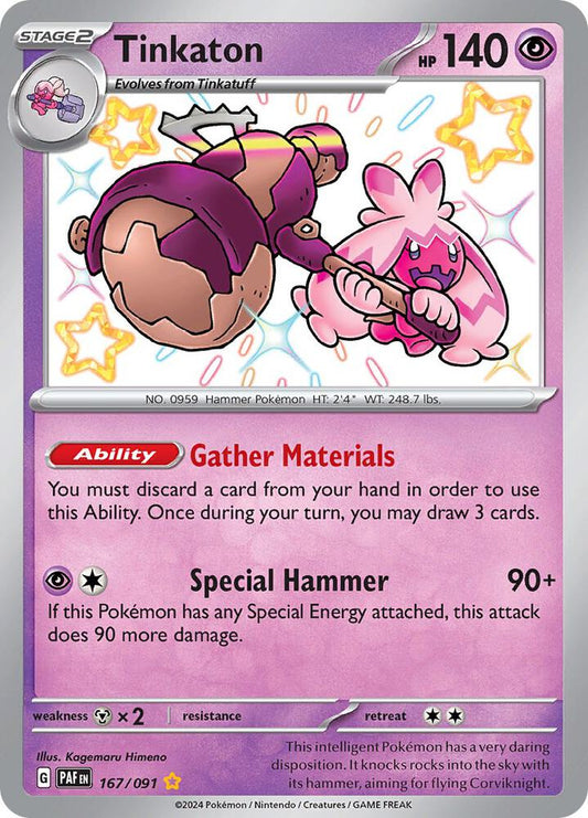 Tinkaton 167/091 (SV: Paldean Fates)  - Holofoil